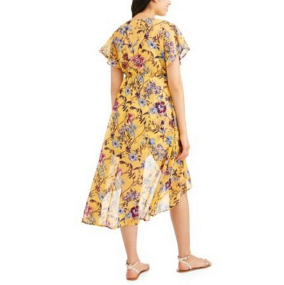 NO  BOUNDARIES kimono Floral Yellow